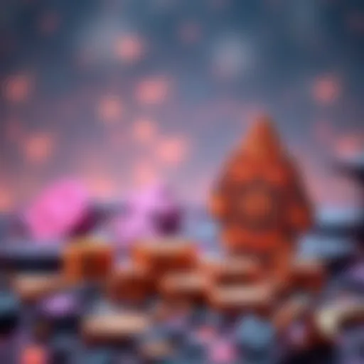 Concept of digital assets represented through vibrant NFTs