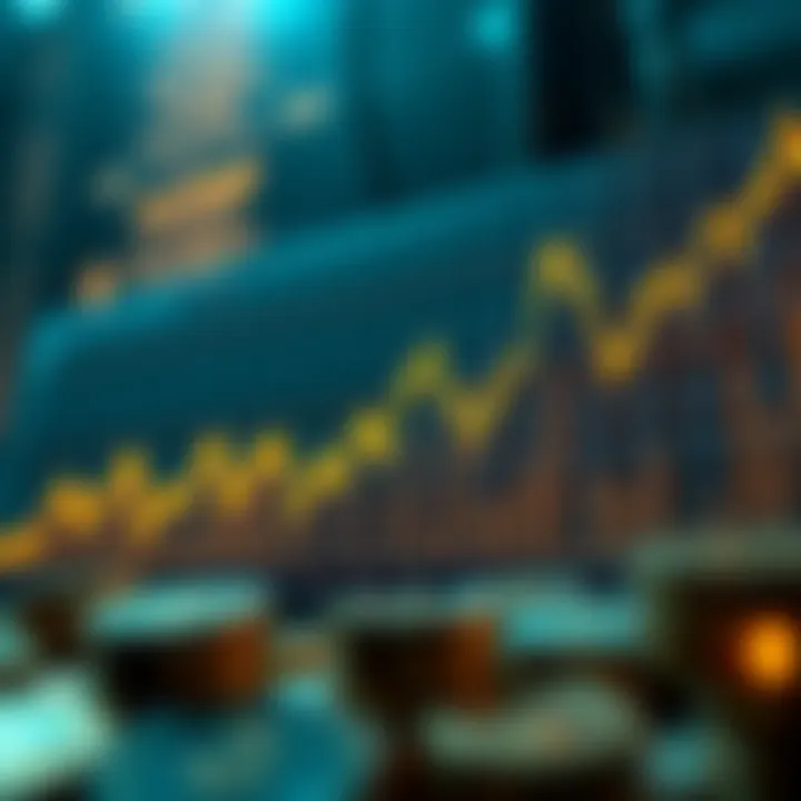 Graph illustrating price volatility in cryptocurrency