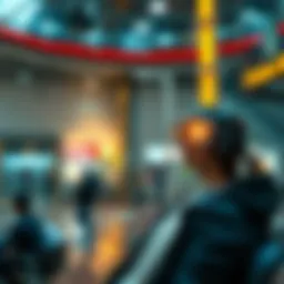 Conceptual representation of augmented reality enhancing real-world environments