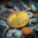 Conceptual representation of a billion dollar in cryptocurrency ecosystem