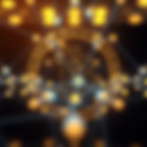 Symbolic representation of Bitcoin's decentralized network