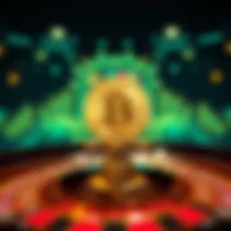 Visual representation of Bitcoin roulette wheel