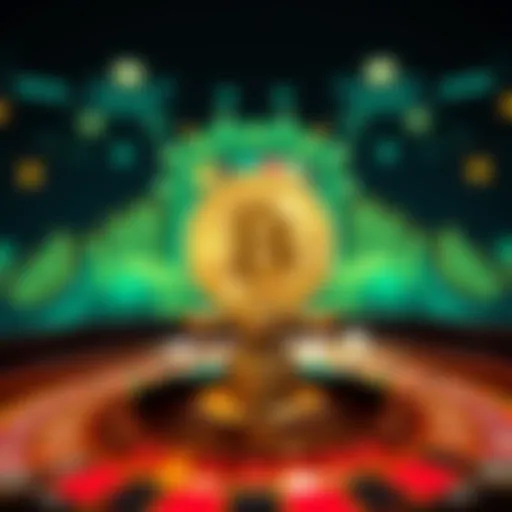 Visual representation of Bitcoin roulette wheel