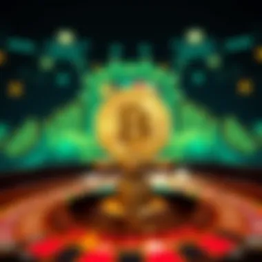 Bitcoin Roulette Wheel Visual representation of Bitcoin roulette wheel