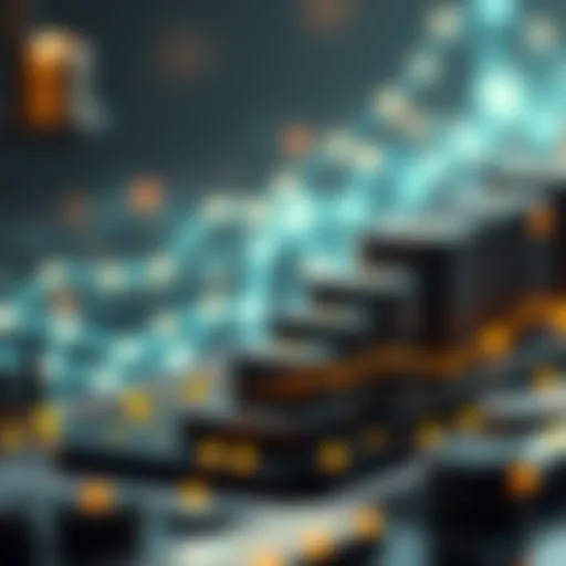 Innovative blockchain technology concept