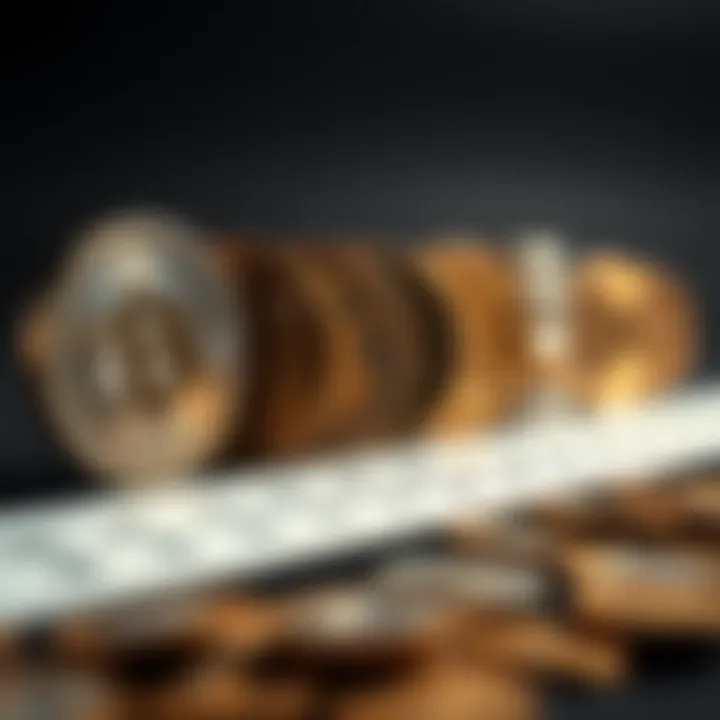 A historical timeline illustrating the evolution of coinage