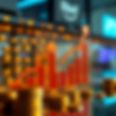 Illustrating Cost Efficiency with Blockchain Cost reduction graph showcasing blockchain benefits