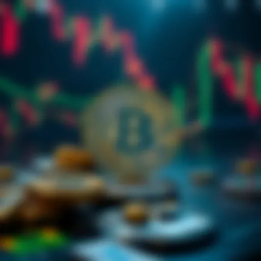 Illustration of cryptocurrency market analysis