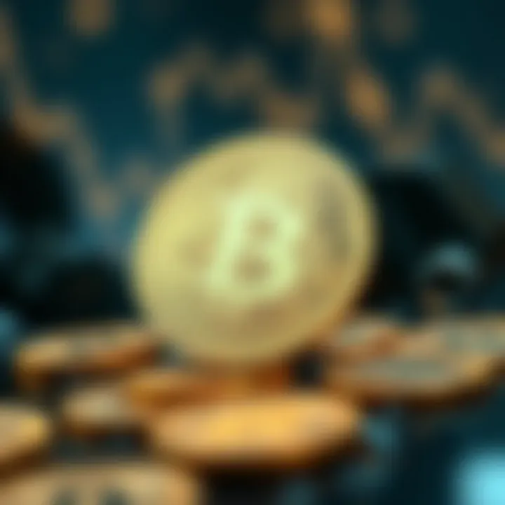 Exploring Cryptocurrency Trends An abstract representation of cryptocurrency trends