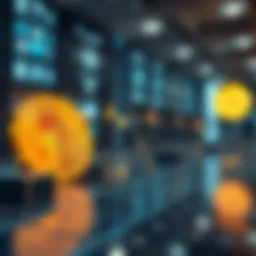 Conceptual illustration of Dencun in blockchain technology