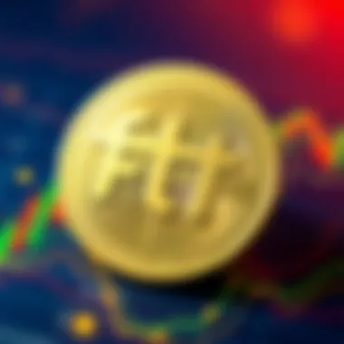 FTT Coin Logo Representation FTT Coin logo on digital background