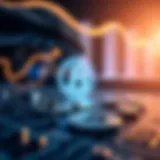 Abstract representation of decentralized finance