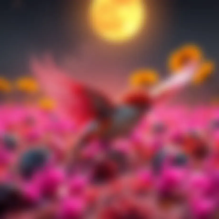 A conceptual representation of Moonbirds NFTs in a vibrant digital landscape