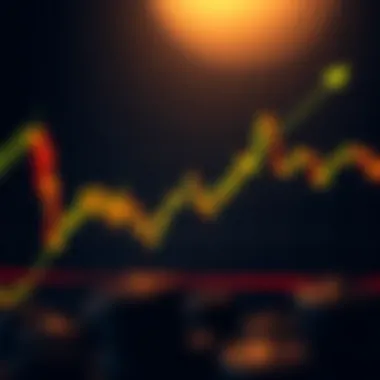 Graph showing cryptocurrency trends