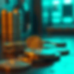 Conceptual illustration of scam coins in cryptocurrency