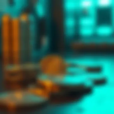 Conceptual illustration of scam coins in cryptocurrency