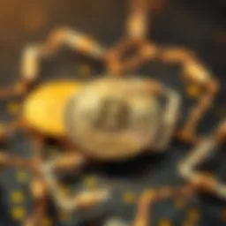 A conceptual illustration of Bitcoin's blockchain technology