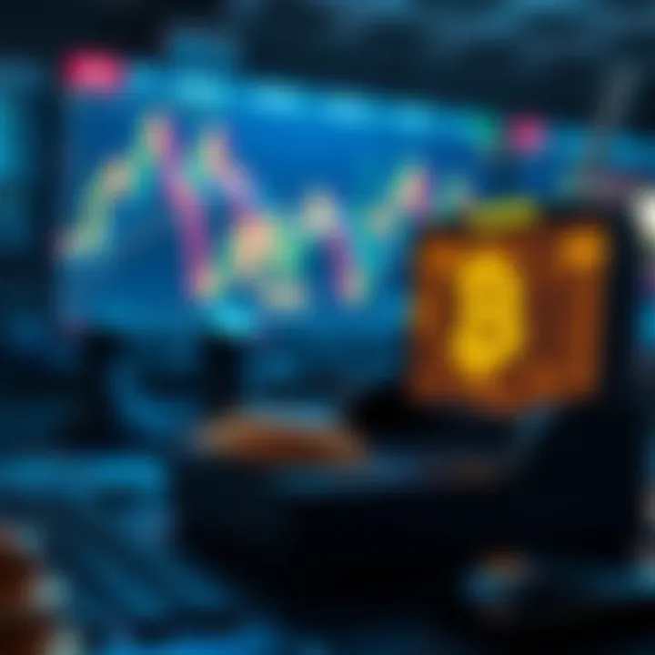Conceptual illustration of decentralized trading platforms
