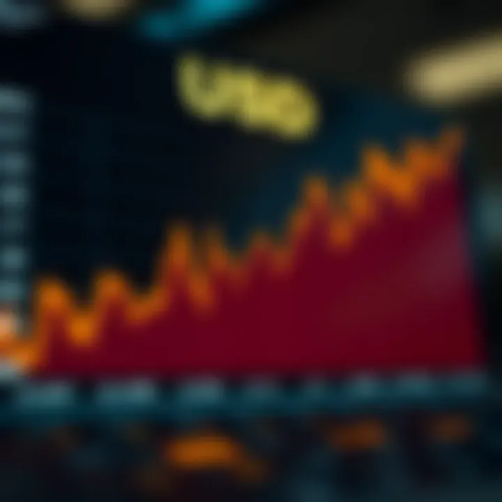 Graph showing recent trends in USD exchange rates.